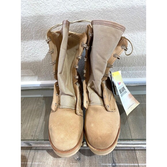 Belleville 220 DES ST Hot Weather Tan Steel Toe Boots Mens Size 5 REG NEW main image 6
